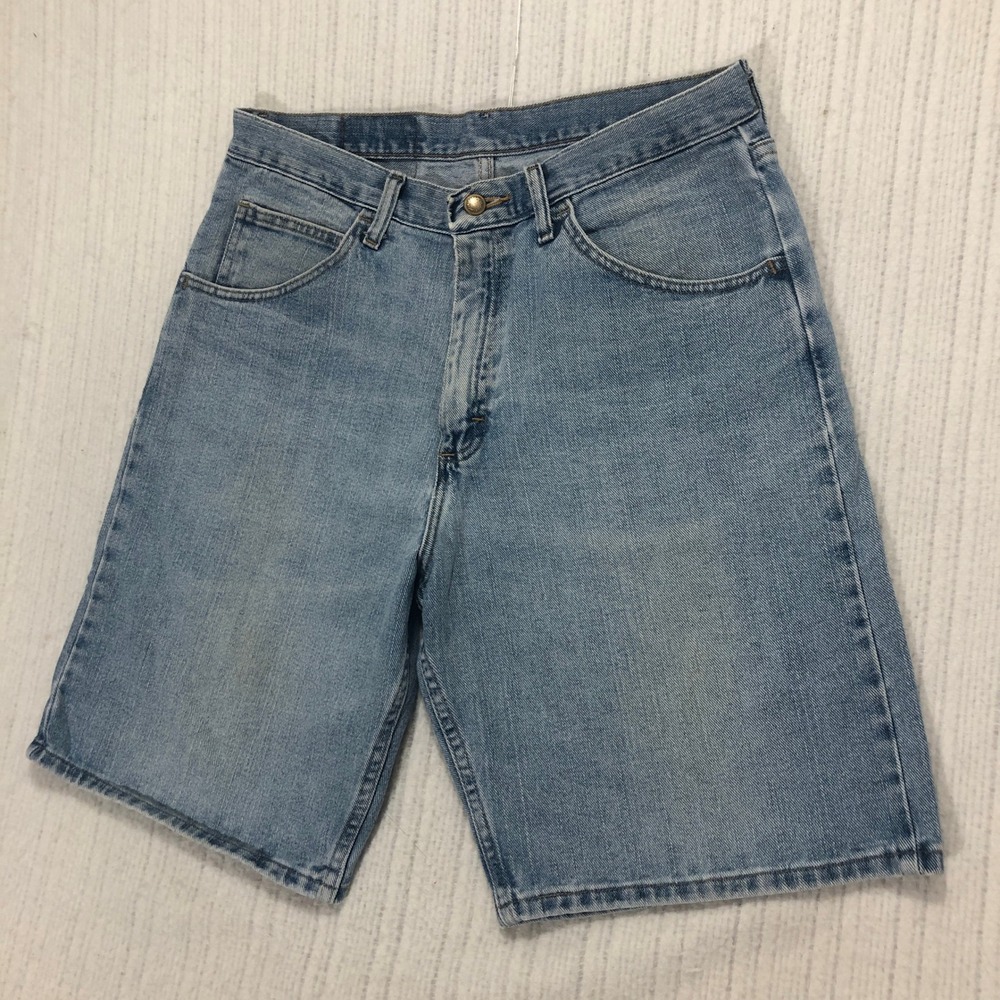 Wrangler Relaxed Fit Denim Shorts Men's 33 Light Wash Cotton Casual